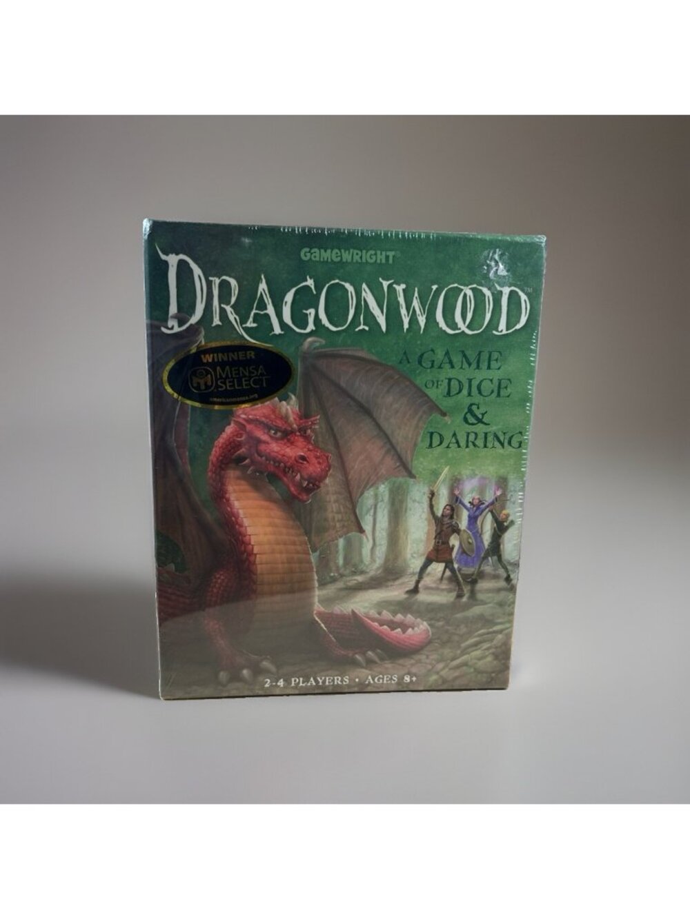 Dragonwood A Game of Dice & Daring Fantasy Card Game by Game wright He’s 8+ New